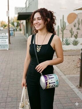 Littlearth Arizona License Plate Cyclone Bag - Handcrafted Wearable Art